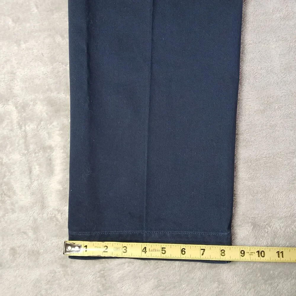 Polo Ralph Lauren Mens 36x28 Navy Blue Cotton Preston Chino Pants Preppy Classic